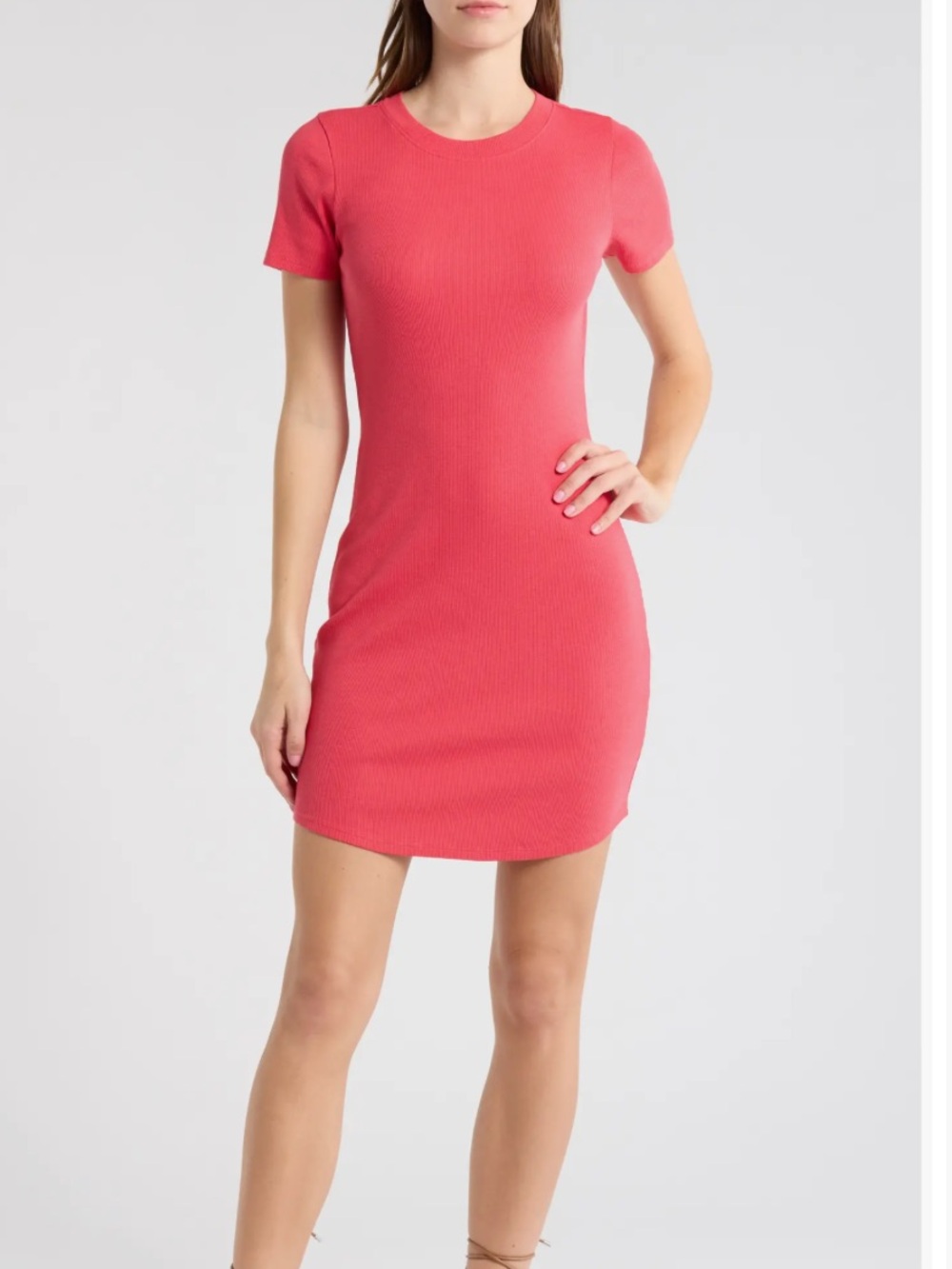Melrose and Market Short Sleeve T Shirt Mini Dress Size Small
